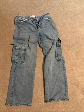 Ardene Light Blue Cargo Jeans (3 for $40)